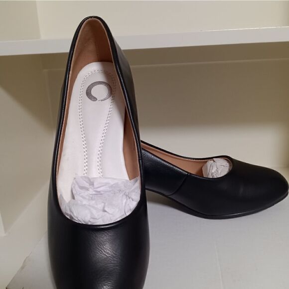 💯🔥JOURNEE COLLECTION LUU PUMP WOMEN'S SIZE 8 BLACK 🔥 - Picture 4 of 8